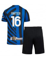 Inter Milan Davide Frattesi #16 Hjemmedraktsett Barn 2024-25 Korte ermer (+ bukser)